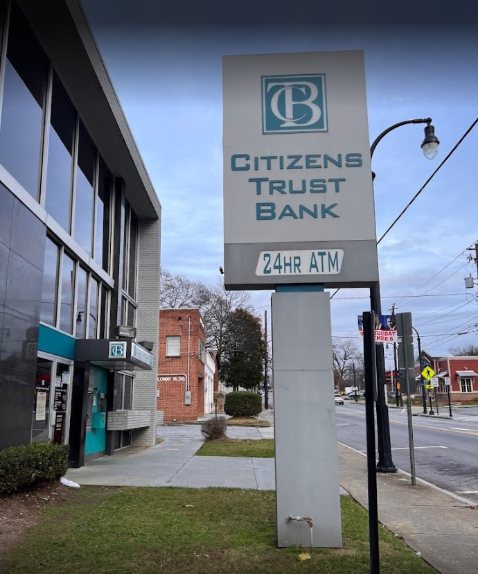 <i>&nbsp; Citizens Trust Bank ในเมือง Atlanta<br>รูปภาพ: Masonia Traylor</i>