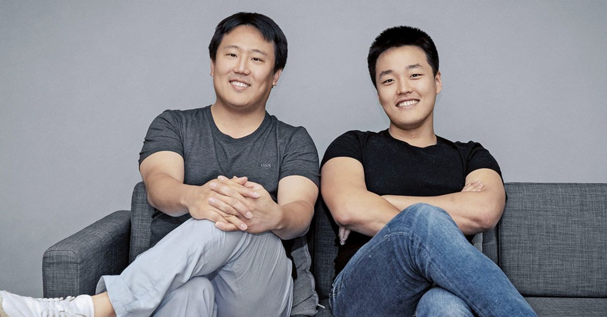 <i>‘Shin Hyun-seung’ หรือ ‘Daniel Shin’ ผู้ร่วมก่อตั้ง Terraform Labs (ซ้าย) และ 'Do Kwon' ผู้ร่วมก่อตั้งและอดีตซีอีโอ (ขวา)</i>