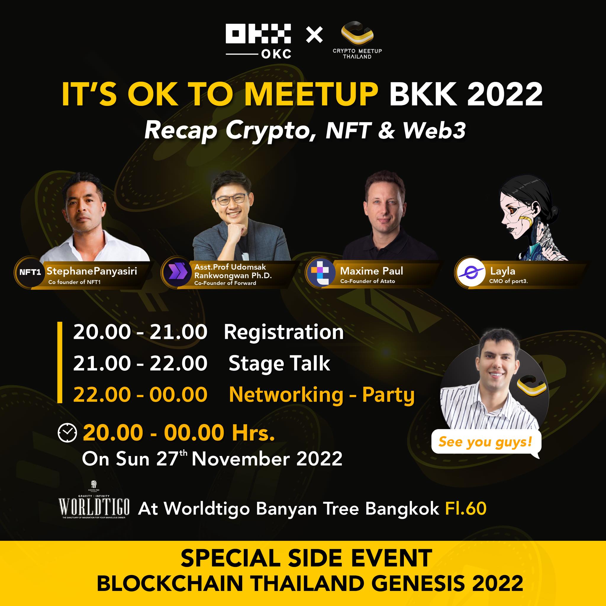 Speakers ในงาน&nbsp;IT'S OK TO MEETUP BKK 2022