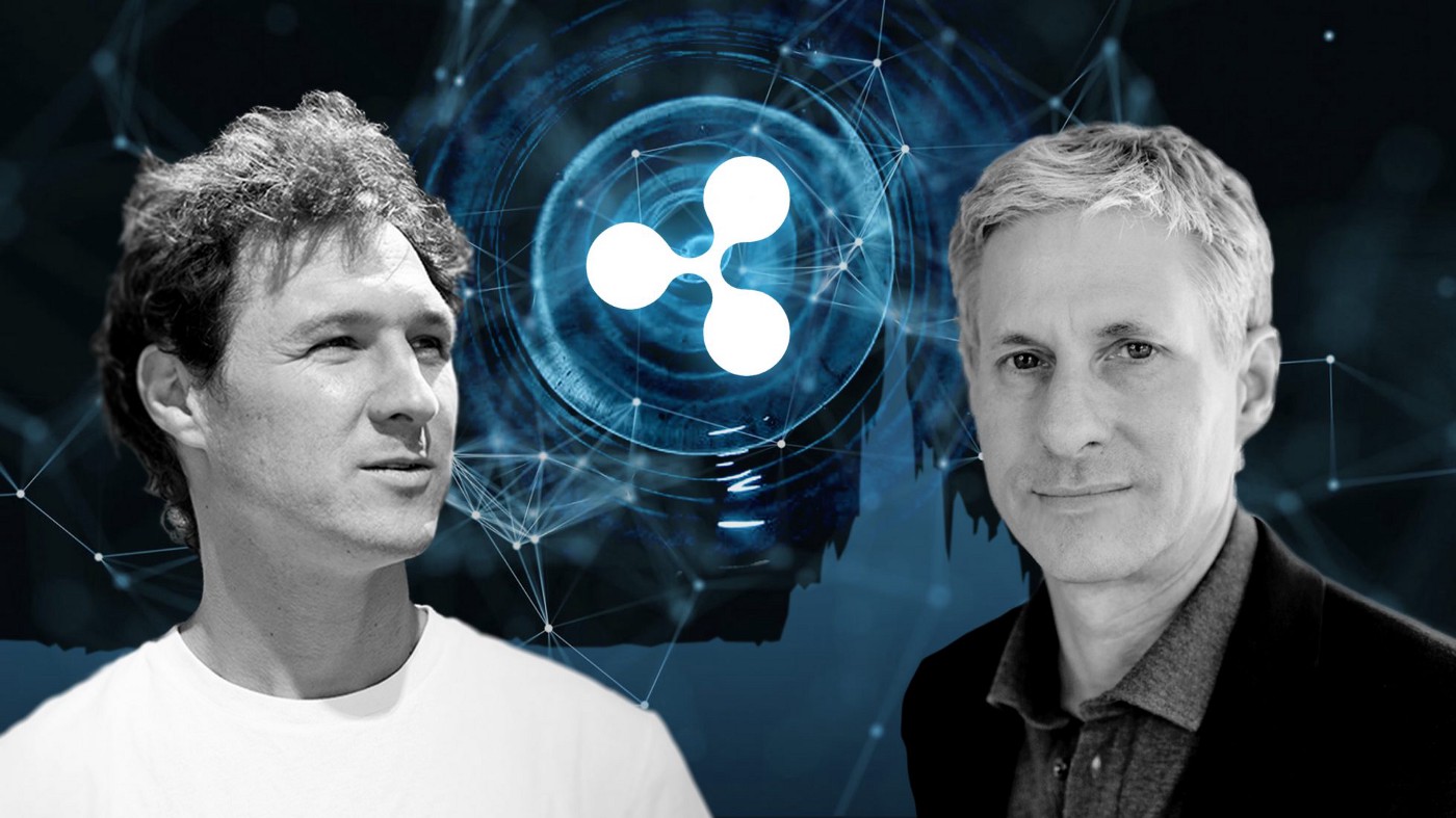 Jed McCaleb (ซ้าย) และ&nbsp;Chris Larsen (ขวา) ผู้ร่วมก่อตั้ง Ripple