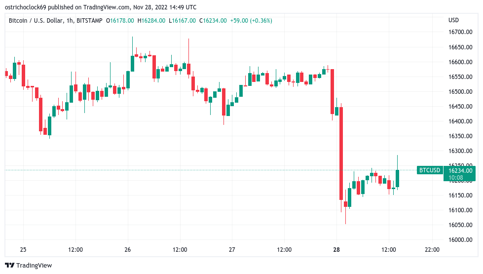 <i>กราฟราคา BTC/USD<br>รูปภาพ: Trading View</i>