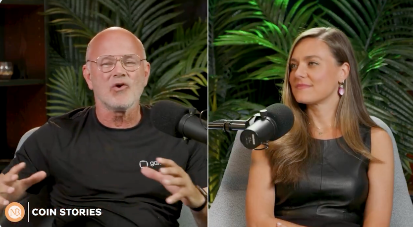 Mike Novogratz จาก Galaxy Digital ได้ให้สัมภาษณ์กับ Natalie Brunell ผู้ดำเนินรายการ Coin Stories ในสัปดาห์นี้ ( ที่มา : Natalie Brunell )