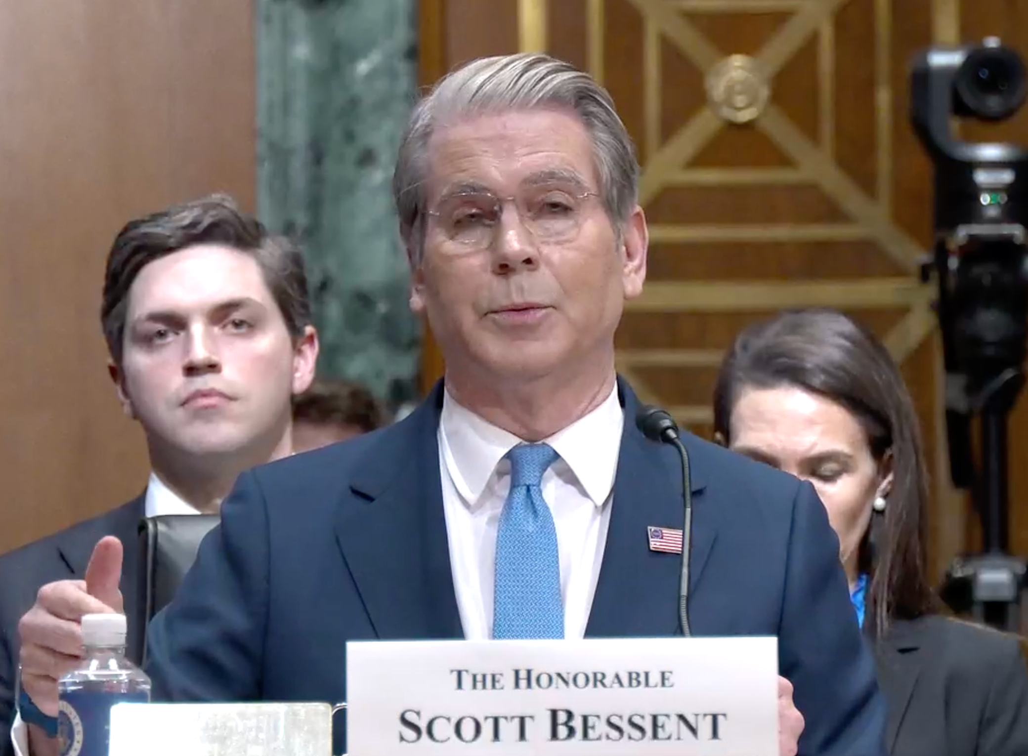 Scott Bessent แถลงต่อคณะกรรมการวุฒิสภาในวันพุธ (&nbsp;ที่มา : คณะกรรมการพิจารณาด้านการเงินแห่งวุฒิสภาสหรัฐฯ )