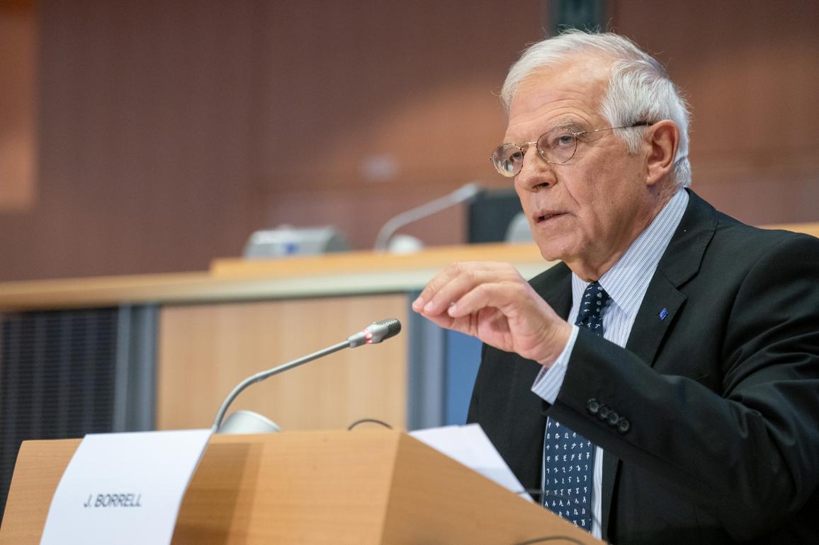 &nbsp;Josep Borrell ประธานผู้แทนสหภาพยุโรป ฝ่ายการต่างประเทศและนโยบายความปลอดภัย<br>รูปภาพ:&nbsp;European Parliament