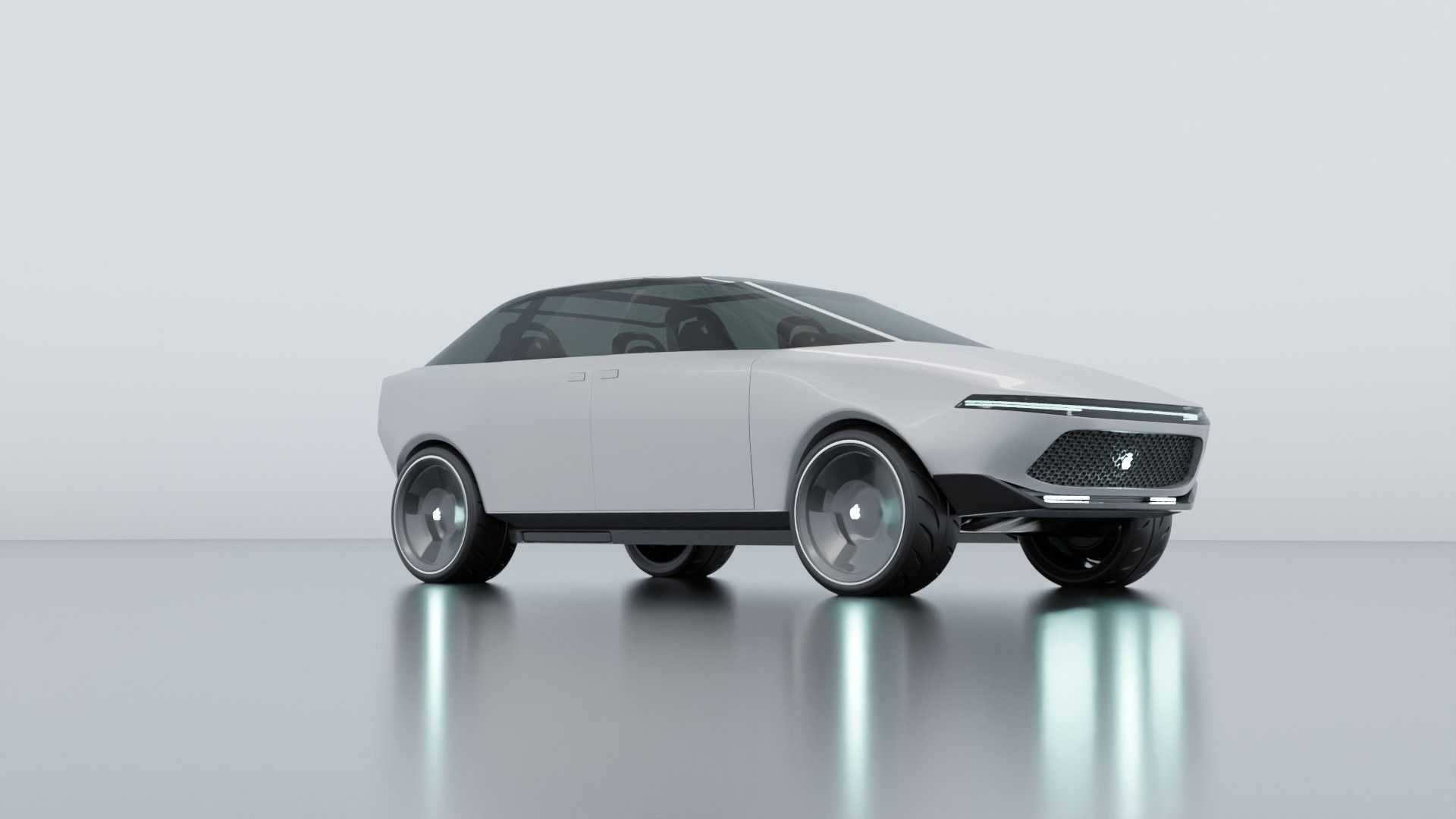 <i>ภาพคอนเซปต์ Apple Car โดยเว็บไซต์&nbsp;Vanarama</i>