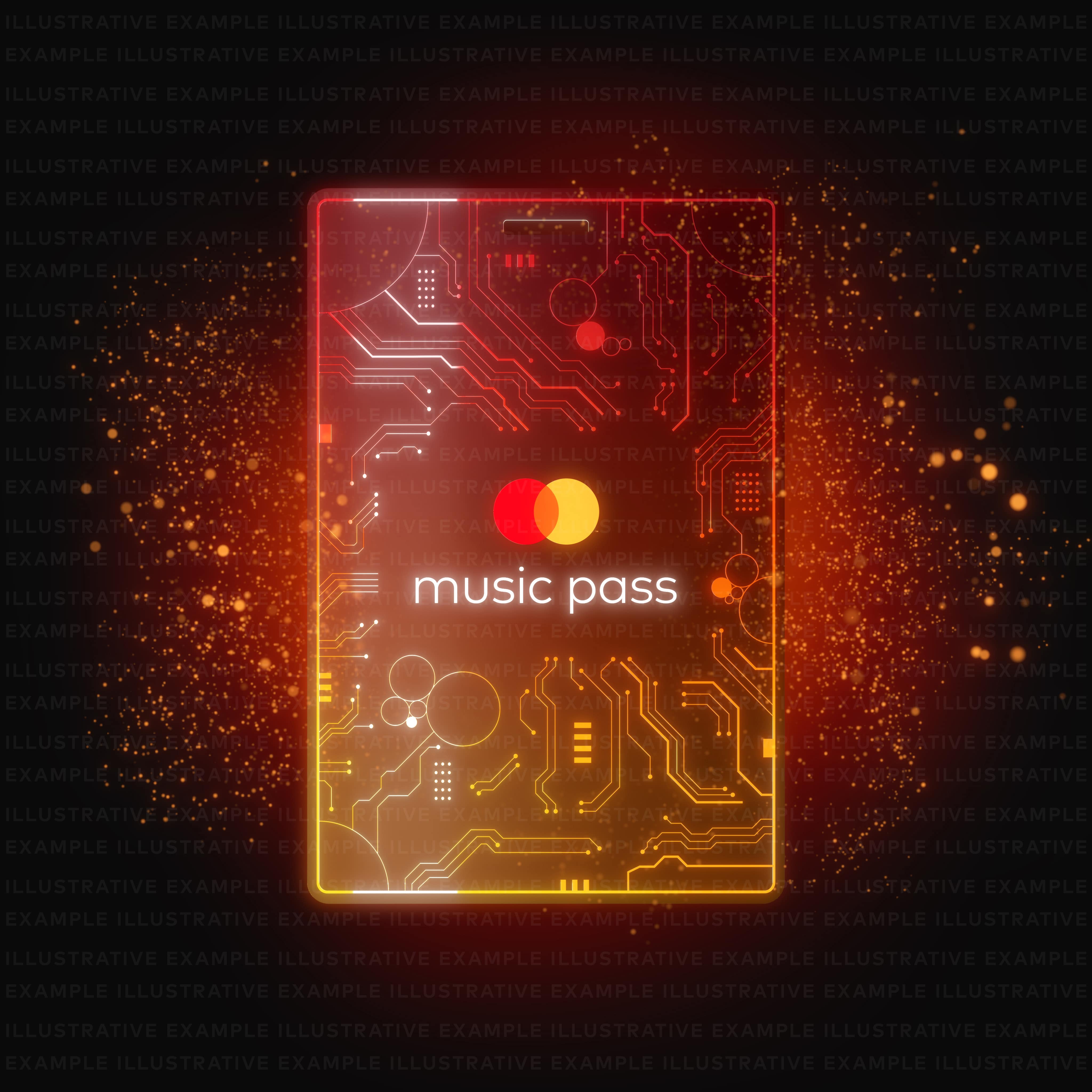 <i>ตัวอย่างของ&nbsp;Mastercard Music Pass NFT<br>รูปภาพ: Mastercard</i>