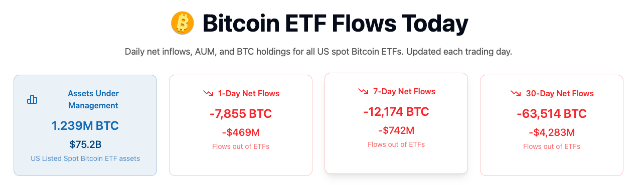 การถือครอง BTC ของกองทุน Spot Bitcoin ETF ในสหรัฐฯ ( ที่มา : Wallet Pilot )