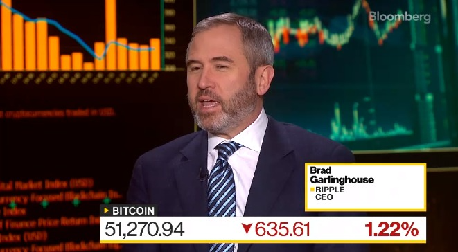 <i>Brad Garlinghouse ในระหว่างการสัมภาษณ์<br>รูปภาพ:&nbsp;bloomberg</i>