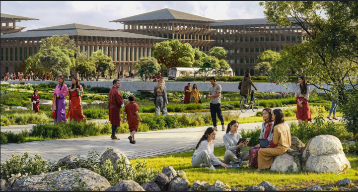 ภาพแนวคิดของ GMC แสดงให้เห็นเป็นเมืองขนาดใหญ่ที่กว้างขวางและมีประชากรหนาแน่น ( ที่มา : GMC gallery )