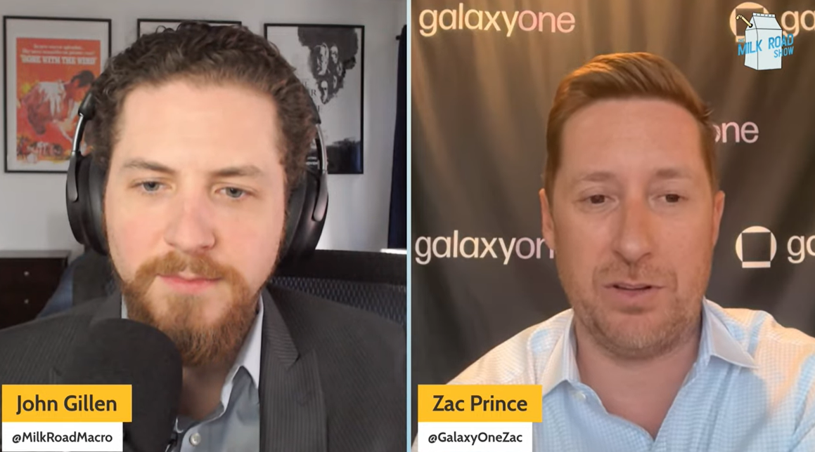 Zac Prince จาก Galaxy Digital กล่าวว่าความมั่งคั่งที่คนรุ่นใหม่จะได้รับจากการสืบทอดมรดก อาจไหลเข้าสู่ตลาดคริปโตในอนาคต ( ที่มา : YouTube )