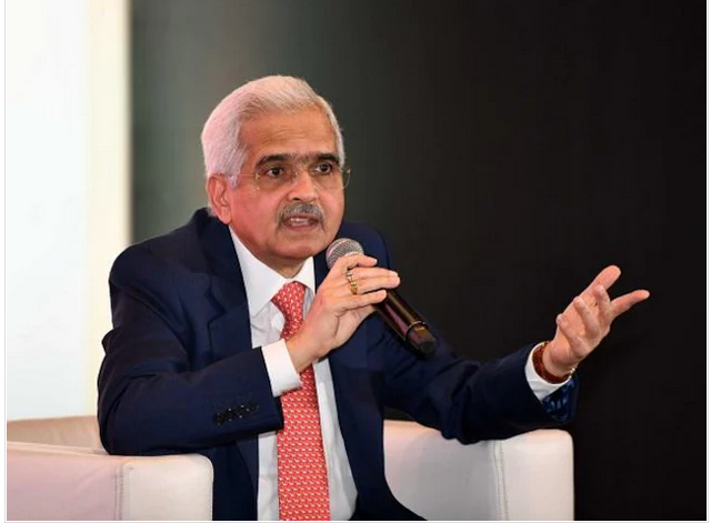 <i>Shaktikanta Das กล่าวในงานประชุม<br>รูปภาพ: Kamlesh Pednekar</i><br>