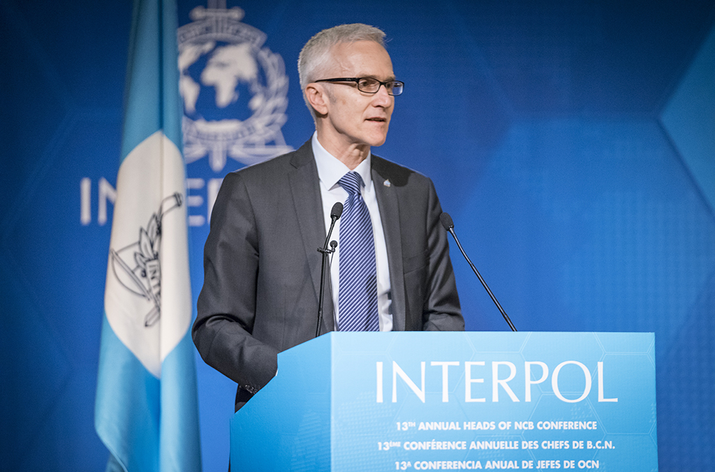 <i>Jürgen Stock หัวหน้าขององค์การตำรวจอาชญากรรมระหว่างประเทศ<br>รูปภาพ: Interpol</i>