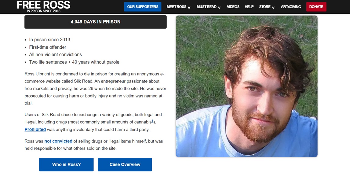 Ross Ulbricht ( ที่มา :&nbsp;FreeRoss.org )