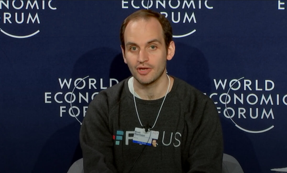 <i>‘Brett Harrison' ในงาน World Economic Forum<br>รูปภาพ:&nbsp;weforum.org</i>