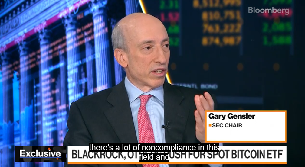 <i>Gary Gensler กล่าวในการสัมภาษณ์กับ Bloomberg</i>