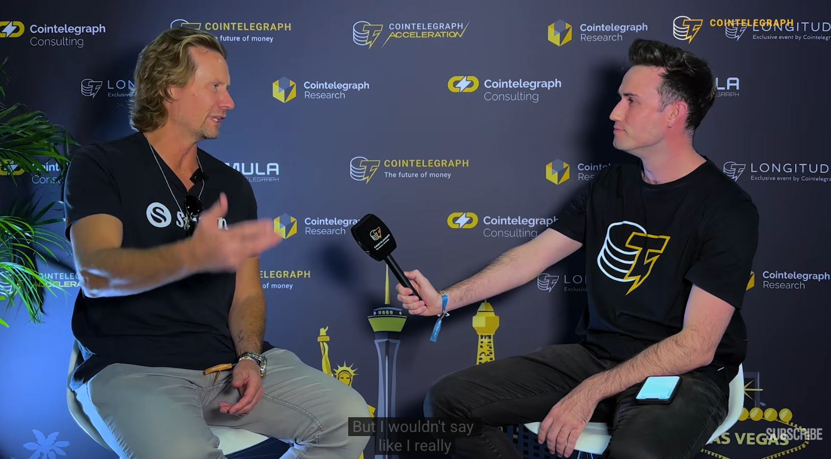 Cory Klippsten ให้สัมภาษณ์กับ Cointelegraph ในงาน BitcoinVegas 2026( ที่มา : Cointelegraph )