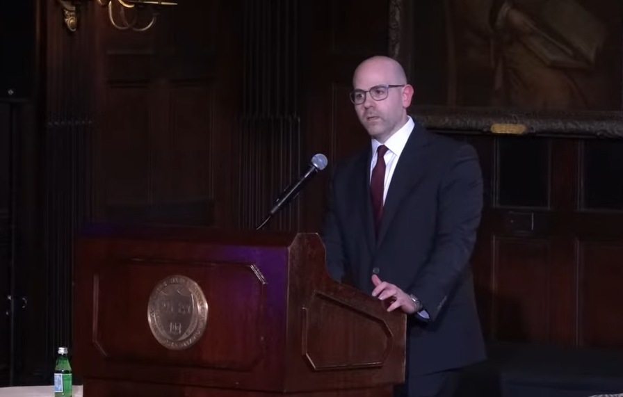 Stephen Miran กล่าวในงานประชุมที่นิวยอร์กเมื่อวันศุกร์ที่ผ่านมา ( ที่มา : BCVC )