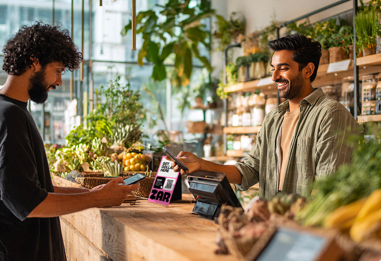 ZAR ช่วยให้ผู้ใช้เปลี่ยนเงินสดเป็น Stablecoin ได้ที่จุดให้บริการ ( ที่มา : ZAR website )