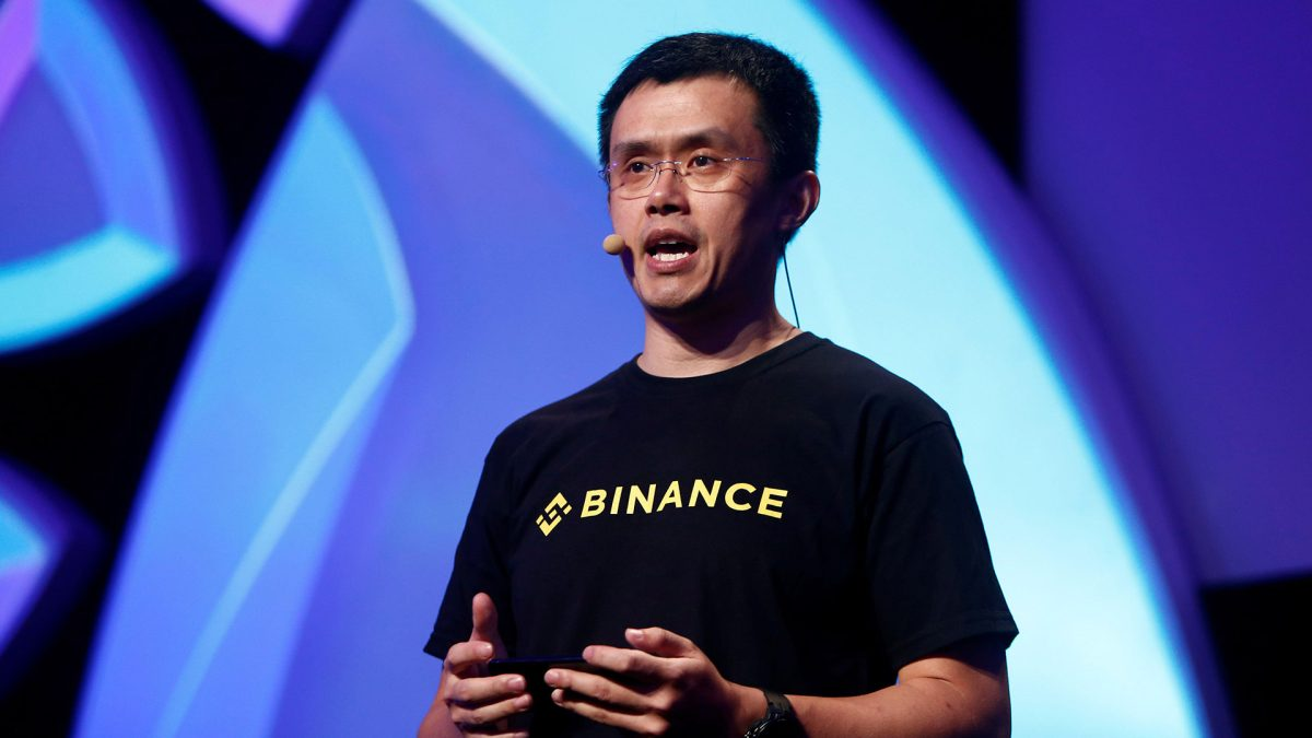 <i>Changpeng Zhao หรือ 'CZ' ซีอีโอและผู้ก่อตั้ง Binance</i>